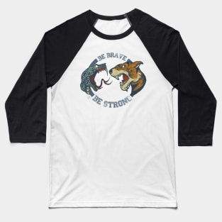 Tiger n Snake Color Baseball T-Shirt